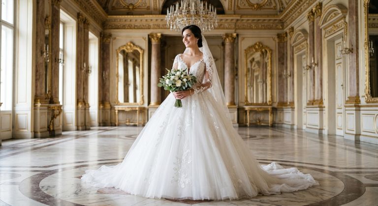 Bajkowa elegancja w sukni typu księżniczka